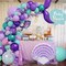 136pcs Mermaid Balloon Garland Kit for Mermaid Party Decoration Supplies, Shell Balloons for Purple Birthday Party Baby Shower Decoration